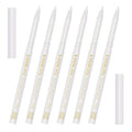 KAIQIKAIXI 6 White Eyeliner Pen, Eyebrow Eye Shadow Pencil, Lip Line Pen, Eyelid Pad, Pencil Makeup Set Tool