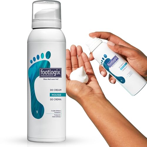 Footlogix Double-Defense Urea Foot Cream Mousse for Dry Cracked Heels 4.23 oz