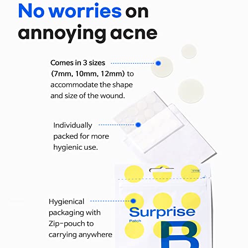 TIA'M TIAM Surprise B Patch (96 Count, Pack of 4), hydrocolloid Acne Pimple Patch