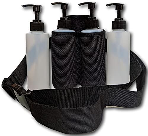 Earth's Essentials Insulated Double Bottle Holster with Belt for Massage Oils