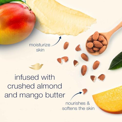 Dove Crushed Almond & Mango Butter Body Scrub - 10.5 oz with Gentle Exfoliation