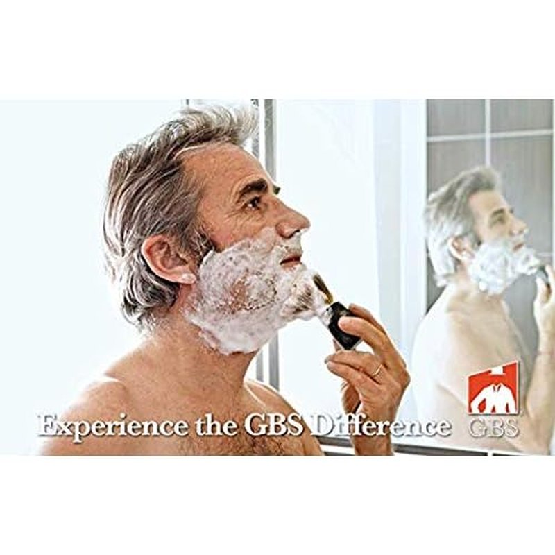 G.B.S Styptic Powder Razor Burn Relief Face Neck Razor Cuts and Nicks Soothes Skin and Pore After Shave, Double Edges Variety Double Edge Razor Blade Refills, Pack of 32