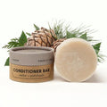 Conditioner Bar | Cedar + Patchouli | Eco-friendly Conditioner with Travel Container | Natural Salon Quality Conditioner, Zero Waste & Plastic Free¡¦