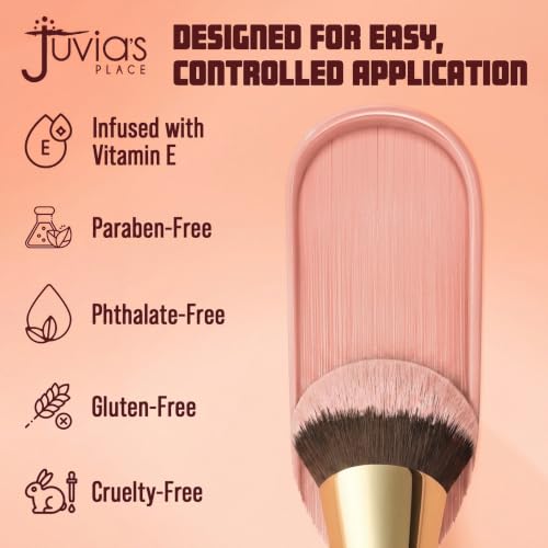Juvia's Place Blushed Liquid Tint Peaches N' Cream - Lightweight Dewy Blush with Vitamin E