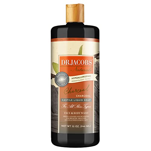 Pure Castile Soap - Plant-Based Face & Body Wash for Sensitive Skin, 32 Fl Oz