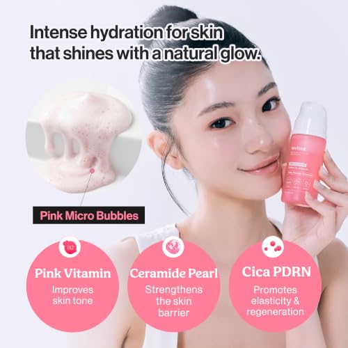 Pink Vitamin PDRN Bubble Serum for Skin Barrier & Hydration - Firmness