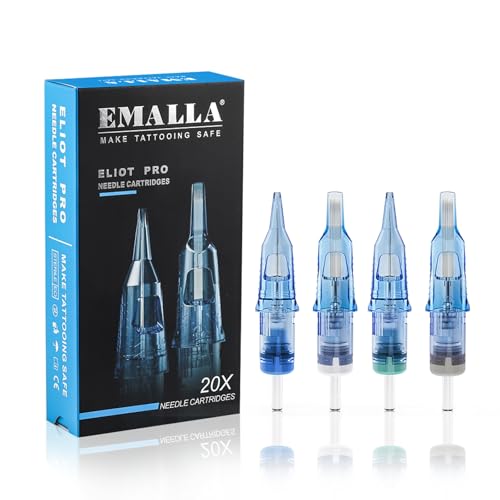 Professional Tattoo Cartridge Needles 20Pcs - Model 1007RLL - Precise & Durable for Artists
