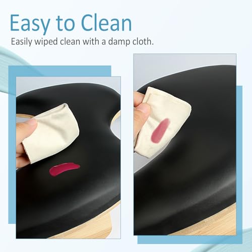 Hand Rest for Nails Tech, U Shaped Arm Rest for Nails Tech with Nail Table Mat, Nail Rest Stand, Nail Arm Rest Cushion, Manicure Hand Rest with Detachable Brackets, Nail Hand Rest, Black
