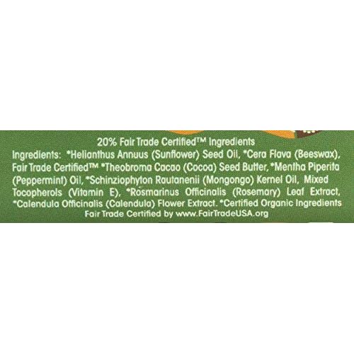 Eco Lips Organic Mongo Kiss Peppermint Lip Balm, USDA Certified Organic, 0.25 Ounce (Pack of 15)