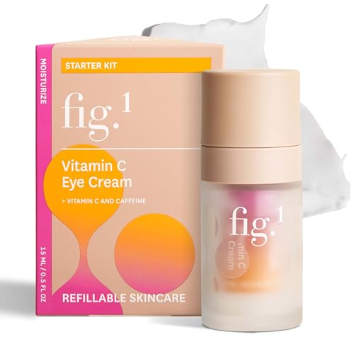 Fig.1 Vitamin C Eye Cream with Caffeine for Dark Circles - Starter Kit 0.5 Fl Oz