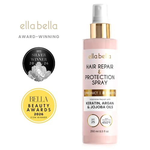 All-in-1 Heat Protectant Hair Spray with UV Shield & Repair - Up to 450°F