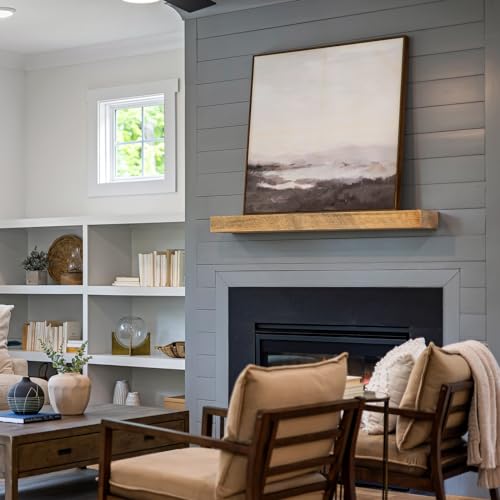 Heavy Duty Floating Shelf Bracket 53 Inch - Hidden Support for Mantel and Shelves with Normal Build Kit