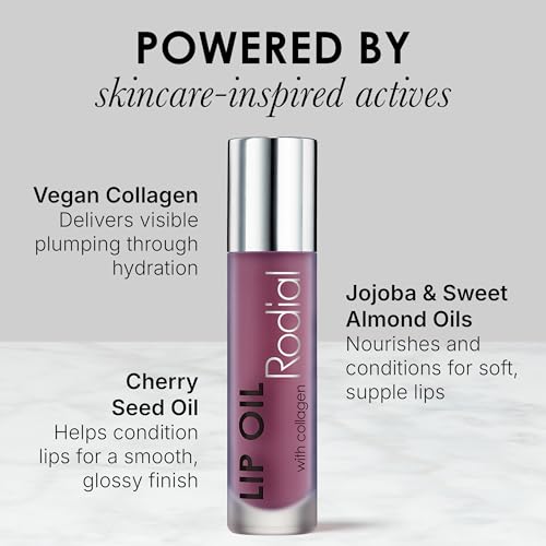 Grape Lip Oil with Collagen & Nourishing Botanical Oils - Hydrating Vegan Lip Gloss