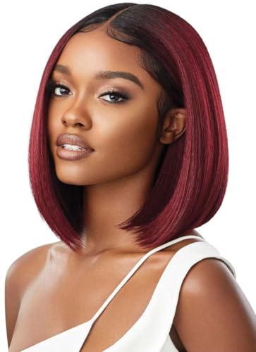 Outre Lace Front Wigs - Melted Hairline Isabella 1B Off Black Synthetic Hair