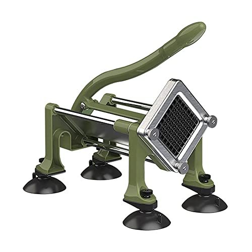 French Fry Cutter 3/8, 1/4 & 1/2 Inch Blade Stainless Steel Potato Slicer Manual