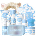 Kids Skincare Gift Set - 12 Piece Milk Facial Care Kit for Girls 8-12