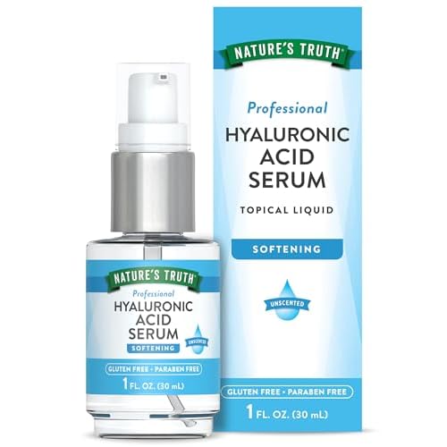 Nature's Truth Hyaluronic Acid Serum for Skin | 1 fl oz | Topical Liquid
