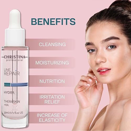 Christina Line Repair Hydra Theraskin +HA Face Serum - Anti-Aging, Hydrating, Wrinkle Smoother for All Skin Types