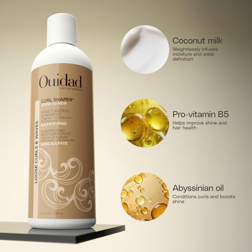 Moisturizing Shampoo for Curly Hair - Sulfate-Free, 12 Fl Oz - Enhances Definition & Prevents Breakage