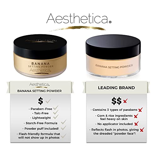 Aesthetica Banana Loose Setting Powder and Aesthetica Translucent Loose Setting Powder