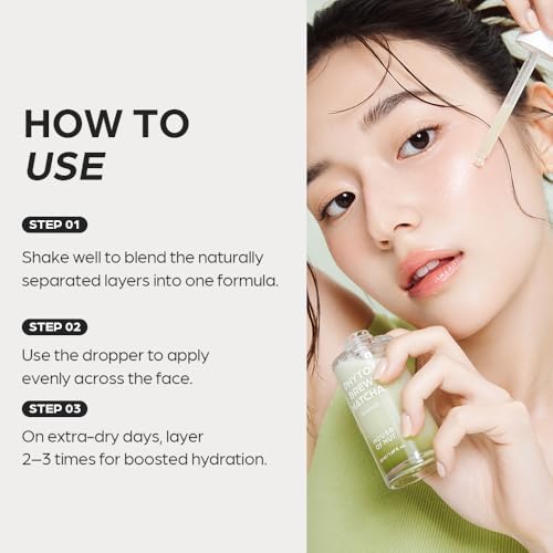 House of Hur Phyto Brew Matcha Ampoule ? Lightweight Hydrating Face Ampoule ? Hadong Matcha + EGCG, Fast-Absorbing, Non-Sticky Dewy Glow ? Korean Skincare ? 1.69 fl oz (50 ml)