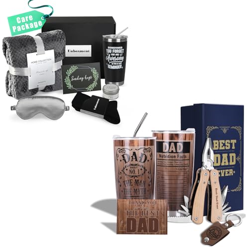 GET WELL GIFTS FOR MEN & BEST DAD EVER GIFTS, FATHERS DAY GIFTS BASKET, CARE PACKAGE FOR MEN