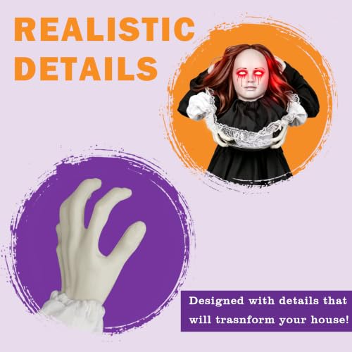 TW SHINE 5.3FT Halloween Witch Decorations Outdoor - Full-Body Spooky Specters