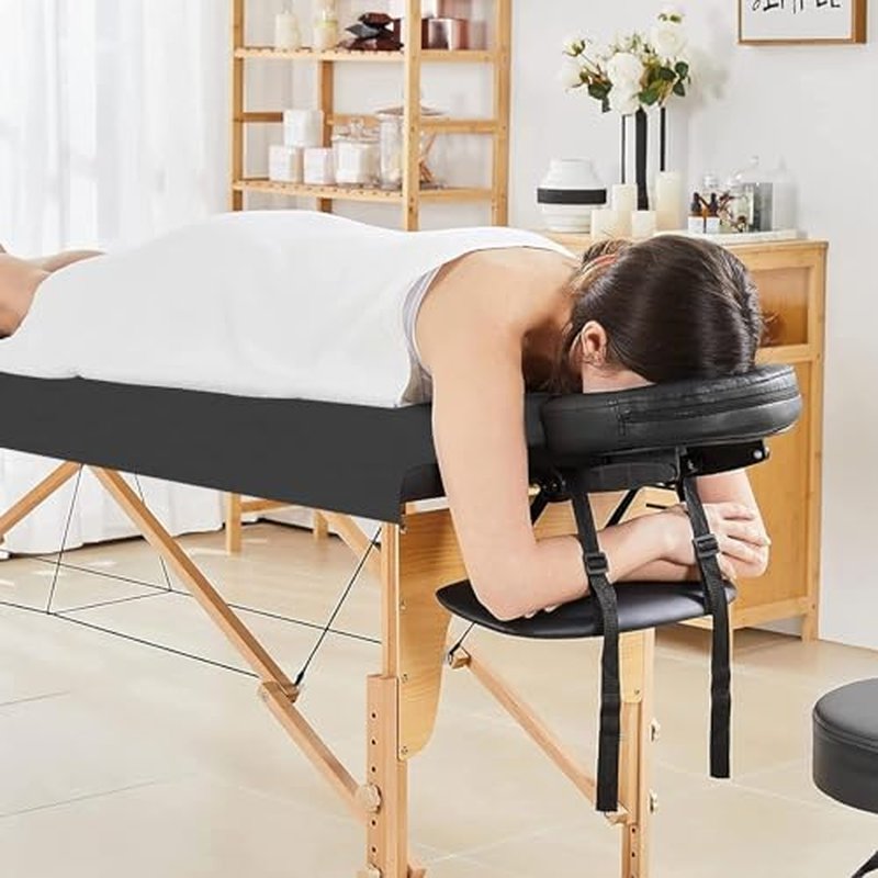 50 Count Disposable Massage Table Sheets, Disposable Bed Sheets fot Massage Table, Disposable Bed Covers for Lash Bed, Tattoo, Spa, Esthetician, 31 * 71 inches (Black)