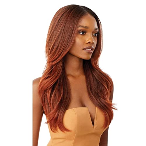 Outre Melted Hairline Lace Front Wig Kamiyah Jet Black - No Plucking, Deep Part, Baby Hairs
