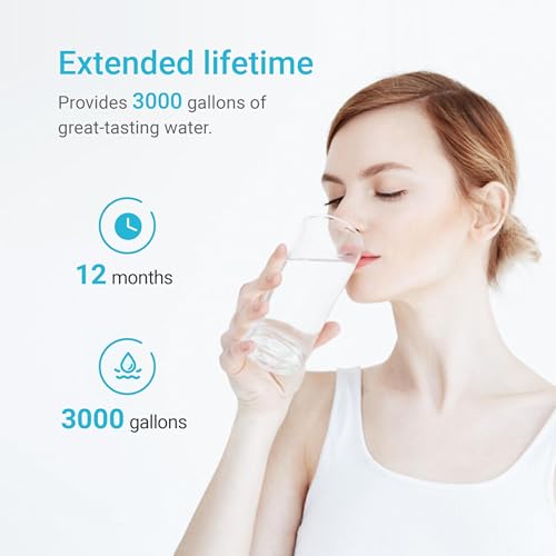 Water Filter Replacement for Elkay 51300C - 3 Pack, NSF Certified, Leak-Free Fit