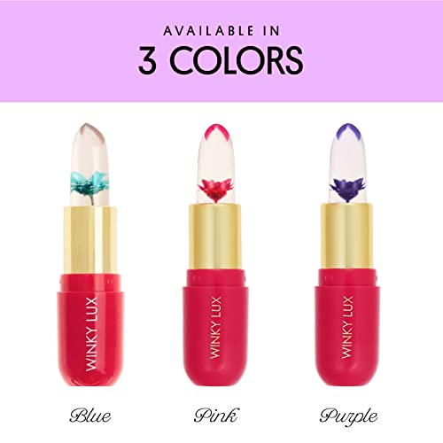 Winky Lux | Flower Balm | Pink and Purple | Color Changing Lip Balm | pH Lip Balm