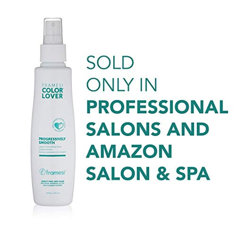 FRAMESI Color Lover Progressively Smooth Leave In Smoothing Spray, 6 fl oz, Leave In Conditioner for Color Treated Hair
