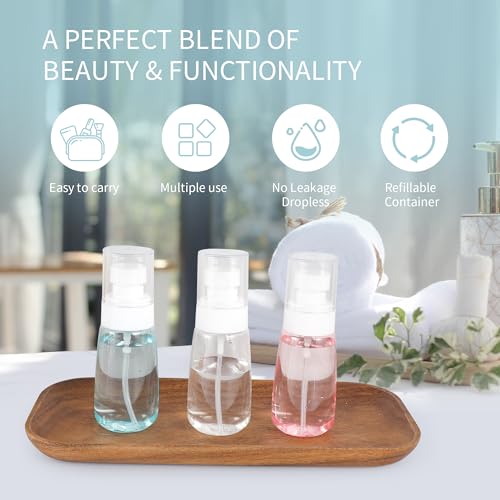 27 Pcs Travel Spray Bottles Set - 2oz Leak Proof Refillable Mist Containers – Mix-3