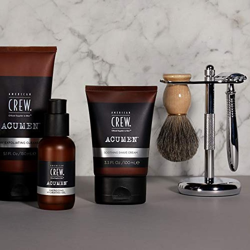 American Crew Shave Cream for Men, Soothing Cream Formulated with Bisabolol for Smooth, Fresh Skin, 3.3 Fl Oz