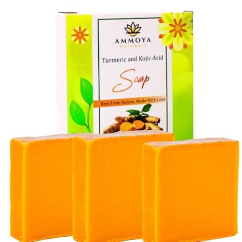 Turmeric Skin Cleansing Soap - Natural Glow Face & Body Cleanser for Acne, Dark Spots & Scars, Gentle for All Skin Types - 2 Bars (4.5 oz)
