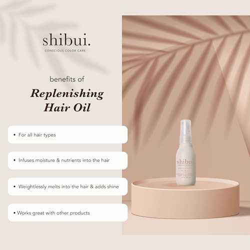 Shibui Replenishing Hair Oil - Moisturizing Frizz Control, 2 Fl Oz