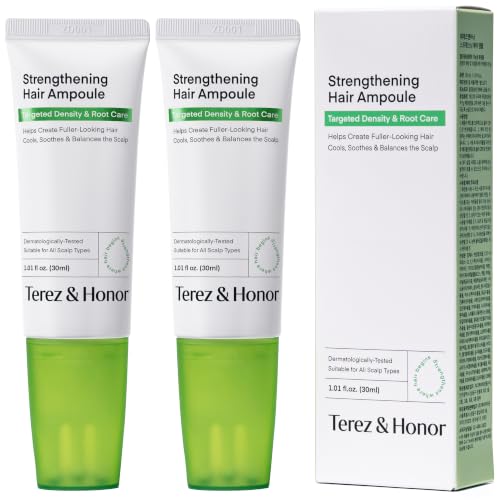 TEREZ & HONOR Double Pack Scalp Serum Roll-On for Hair Growth - 60 mL Korean Vegan Cooling Ampoule