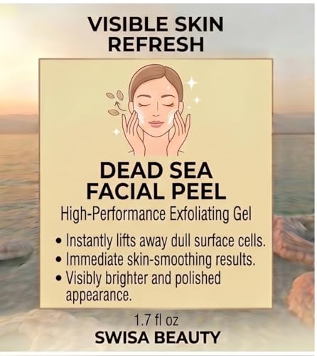 Dead Sea Facial Peel - Exfoliating Gel for Bright, Smooth Skin 1.7 fl oz