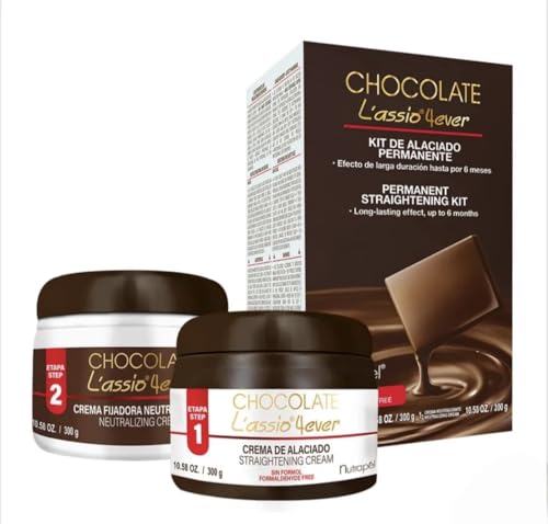 Chocolate Hair Straightener Kit - Long-Lasting Alaciado, Anti-Frizz, 6 Months