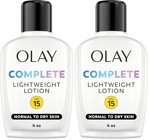 Olay Complete All Day Moisturizer SPF 15 4oz Pack of 2 - Fragrance-Free, Sensitive Skin
