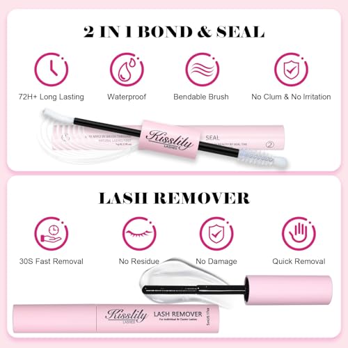 Fairy Lash Kit - Wispy DIY False Eyelash Clusters for Beginners, 8-20mm Mixed