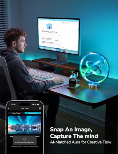 Lepro TB1 AI Smart Table Lamp - Planets RGB+IC Color Changing Desk Light