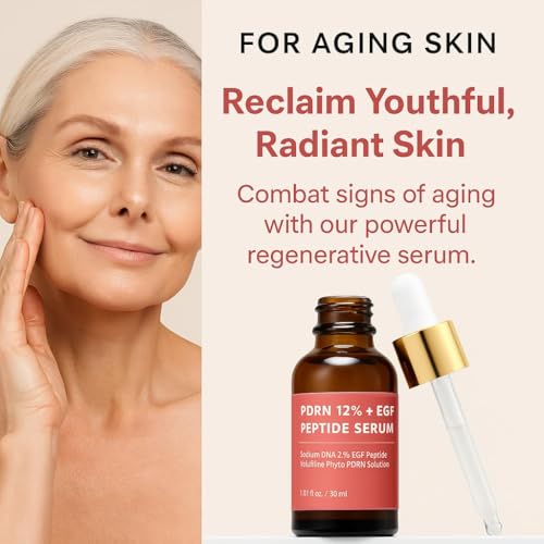 PDRN 12% Duo Serum & Cream Set - Salmon DNA, Peptides, Hyaluronic Acid for Anti-Aging