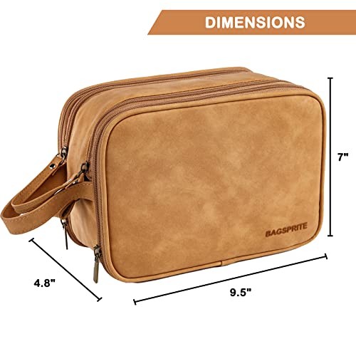 BAGSPRITE Large Toiletry Bag for Men, Women Travel Bag with Hanging Hook, Water-resistant Makeup Cosmetic Bag Shaving Kit Organizer, Bathroom Bag for Traveling