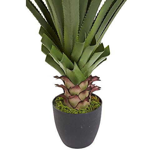 Artificial Spiked Agave Plant - 4 ft Home Decor Faux Plant with Nursery Pot