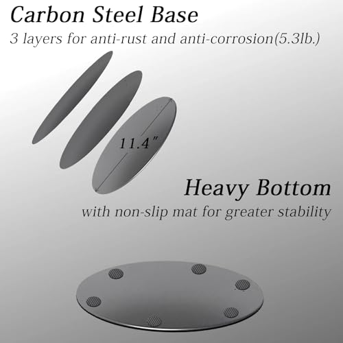Lasvea Iron-Round Vacuum Stand Compatible with Dyson V7 V15 & Gen5 - Metal Storage Dock & Organizer