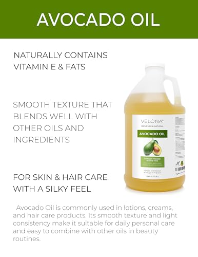 Avocado Oil - 1 Gallon Pure Expeller-Pressed Skin & Hair Care Oil