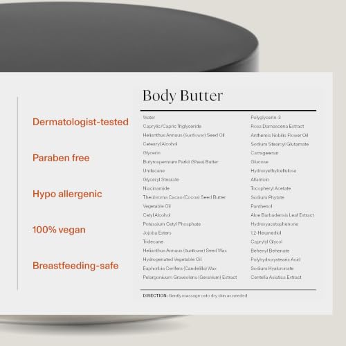Anya Body Butter - 5 oz Moisturizing Cream for Skin & Stretch Marks - Variation of Body Butter