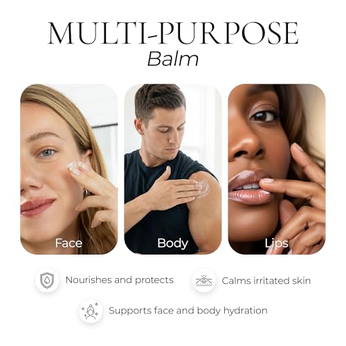 Unscented Fragrance-Free Whipped Tallow Balm – Beef Face & Body Moisturizer 3oz