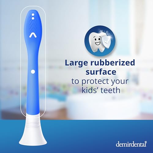 Dark Blue Kids Toothbrush Replacement Heads for Philips Sonicare, 8-Pack - Ages 7+
